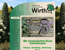 Tablet Screenshot of gala-bau-wirth.de